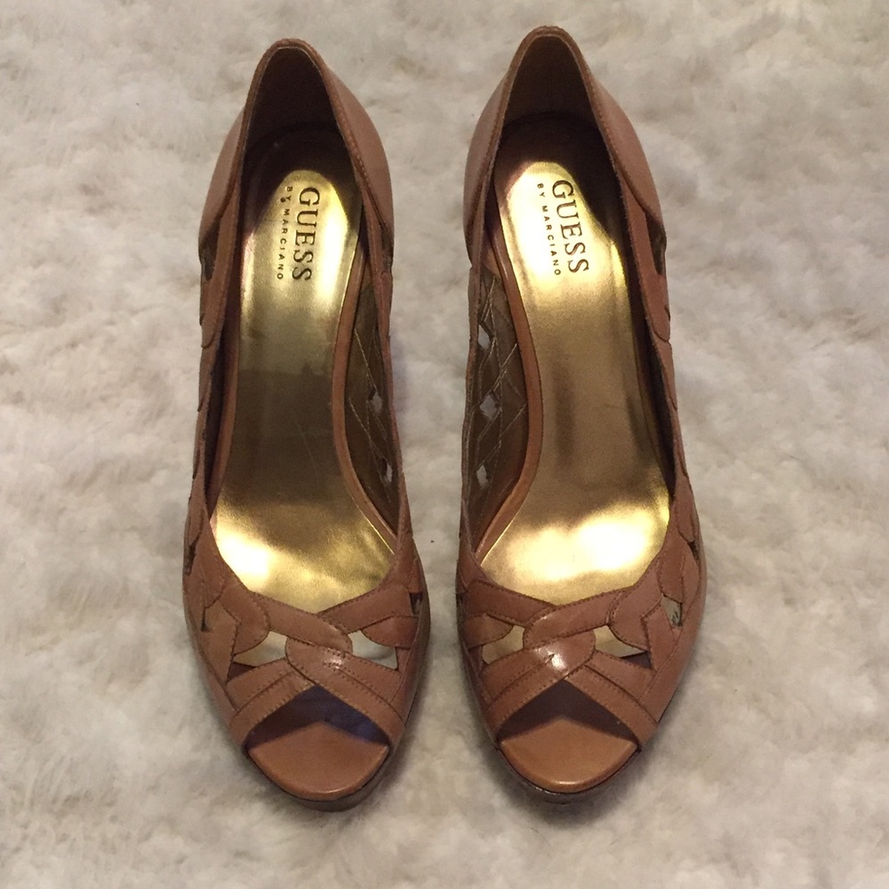 Open toe heels, size 8.5